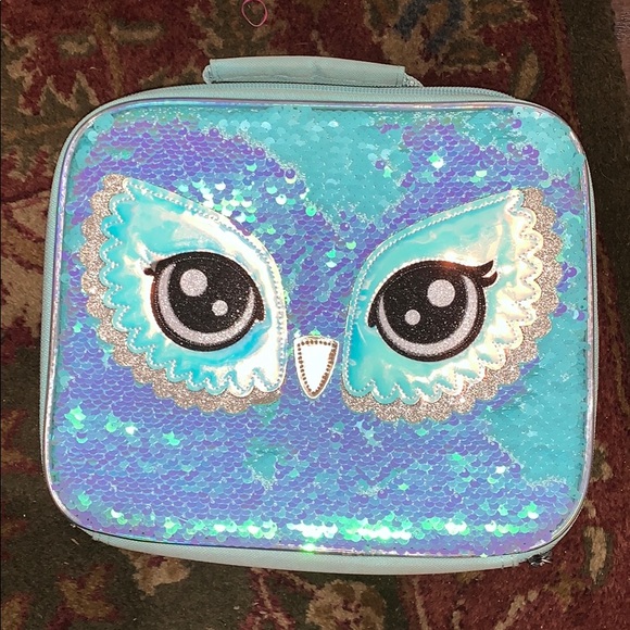 justice blue owl backpack